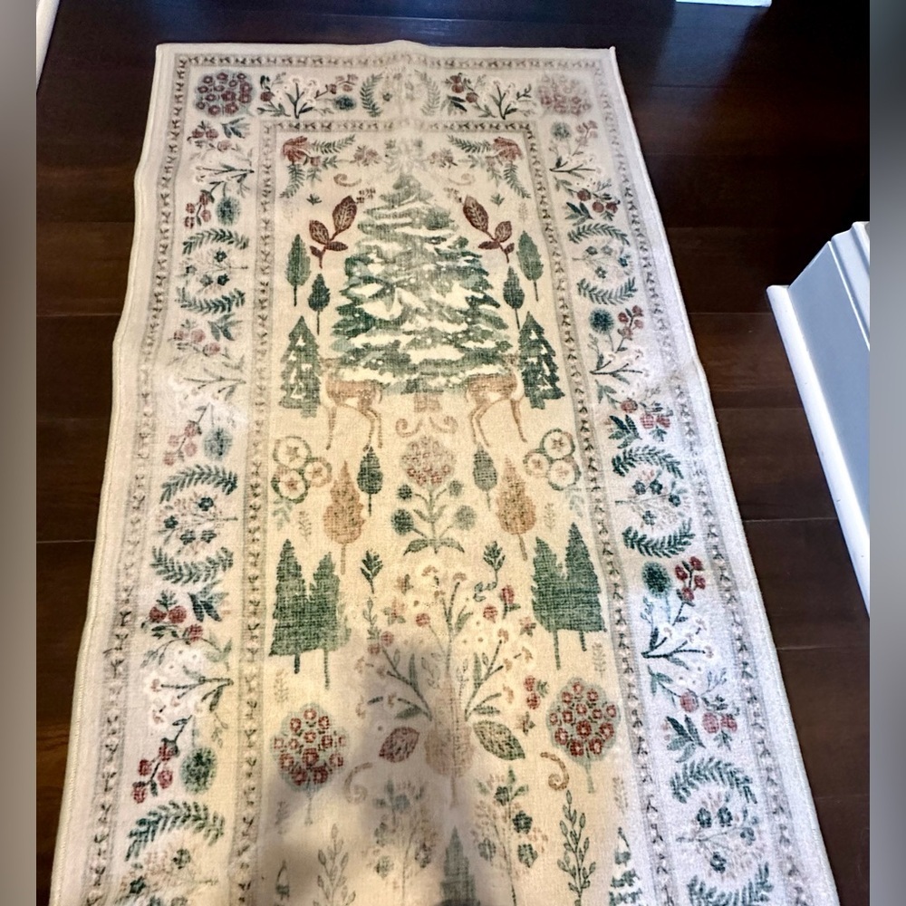 SOLD OUT Ruggable Juniper Runner Rug 2.5x12 Washable Botanical - Picture 9 of 16
